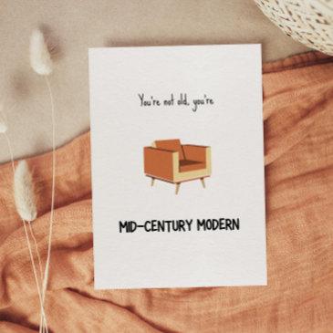 funny mid-century modern birthday invitations