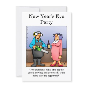 funny new year's eve party invitations