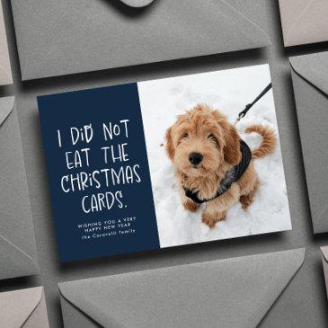 funny pet one photo navy new year holiday invitations
