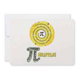 Small Funny Pi Day 2023 Math Day Anniversary March 14 Holiday Invitations Front View