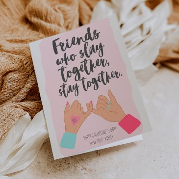 funny quote pinkie galentine 3 photos collage invitations