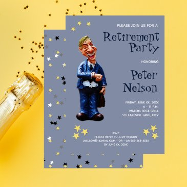 funny retirement party business employee invitation