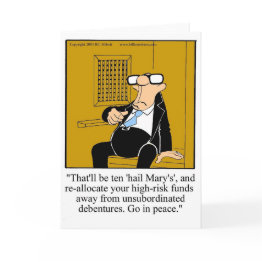 Small Funny Stock Market Humor Blank Invitations Front View