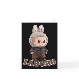 Small Funny Stylish Labubu Cute Labubu The Monsters Invitations Front View