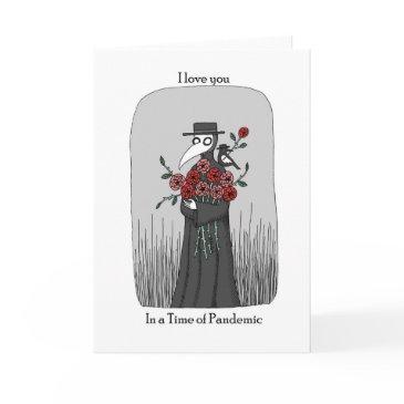 funny valentine's day plague doctor coronavirus invitations