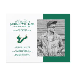 Small Future Usf Graduate Announcement Postinvitations Front View