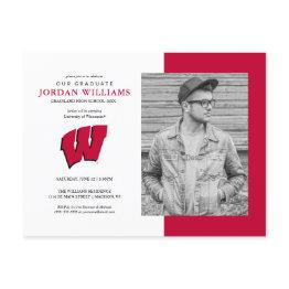 Small Future Wisconsin Badger Grad Announcement Front View