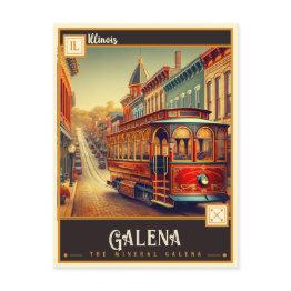 Small Galena, Illinois | Vintage Postinvitations Front View