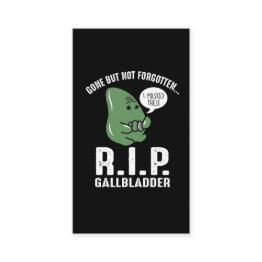 Small Gallbladder Gone But Not Forgotten Business Invitations Front View