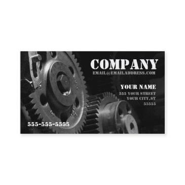 gears business invitations (one-sided)