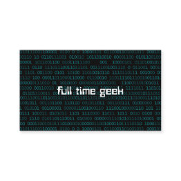 Small Geek Web Developer Computer Science Business Invitations Front View