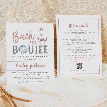 genna bach and boujee bachelorette itinerary invitation