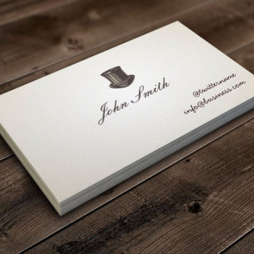 gentleman's top hat calling invitations business invitations