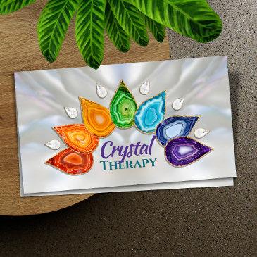 geodes lotus chakra petals business invitations