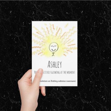 get well cancer radiation therapy customisable invitations