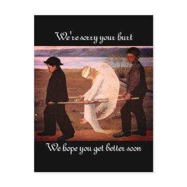 get well wounded angel postinvitations