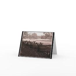 Small Gettysburg - Battlefield Note Invitations #1 Front View