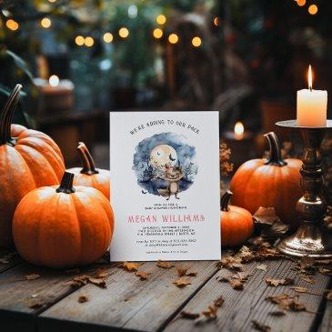 girl werewolf | halloween baby shower invitation