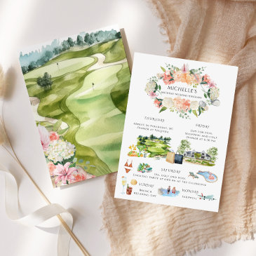 girls clubhouse spa weekend | birthday itinerary invitation