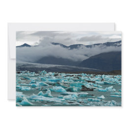 Small Glacial Lake Jokulsarlon - Iceland Invitation Front View