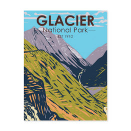 Small Glacier National Park Going To The Sun Road Postinvitations Front View