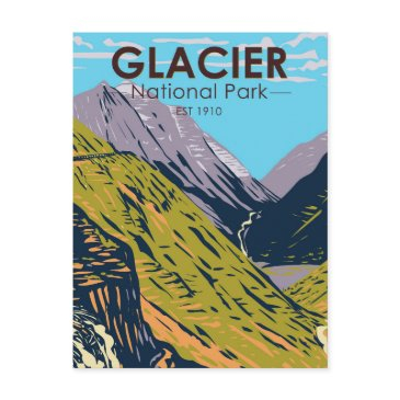 glacier national park going to the sun road postinvitations