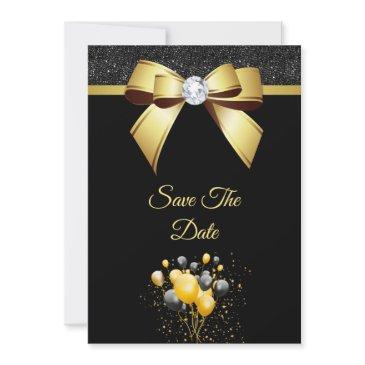 glamorous elegance birthday party save the date