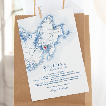 gloucester cape ann ma wedding welcome itinerary thank you invitations
