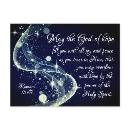 Small God Of Hope, Romans 15:13 Bible Verse Postinvitations Front View