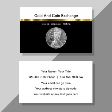 gold and coin collecting business invitations