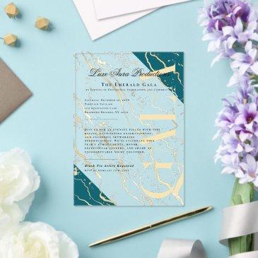 gold marble | business corporate gala acrylic invitations