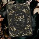 gold tarot witchy sweet 16 birthday party invitation