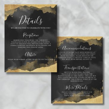 gold watercolor mitzvah event details invitations