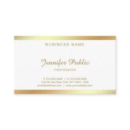 Small Golden Script Calligraphy Graceful Clean Plain Business Invitations Front View