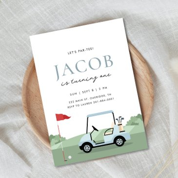 golf birthday par-tee invitation