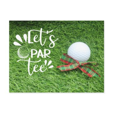 golf christmas party invitation for golfer postinvitations