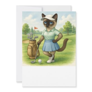 golfer cat tournament invitation