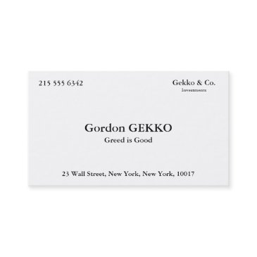gordon gekko business invitations