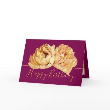 gorgeous cream peony chic floral bouquet birthday invitations