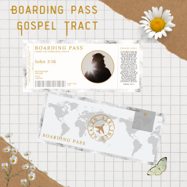 gospel boarding pass english invitation