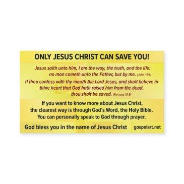gospel tract- english kjv business invitations