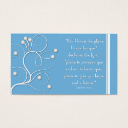 Small Gospel Tract Plan Of Salvation Blue Swirl Front View