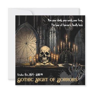 gothic night of horrors - dare to enter the abyss invitation