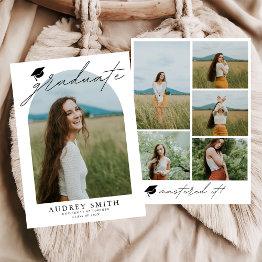 Small Graduate Mastered It Graduation Announcement Front View