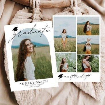 graduate mastered it graduation announcement