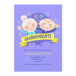 Small Grandparents Day Invitation Front View
