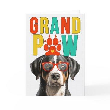 granpaw swiss mountain dog funny grandparents day holiday invitations