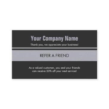 gray blue simple border referral invitations