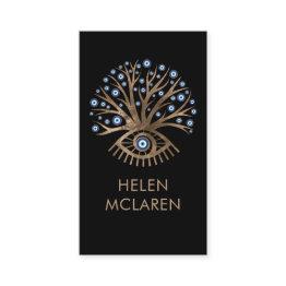 Small Greek Eye Tree - Mati Mataki Business Invitations Front View