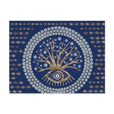 greek eye tree - mati mataki - matiasma on blue postinvitations